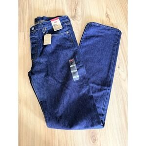 Levis 501 Jeans Mens 34x36 Blue Original Button Fly Dark Wash Denim Cowboy NEW
